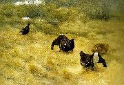 bruno liljefors orrspel i mossen France oil painting artist